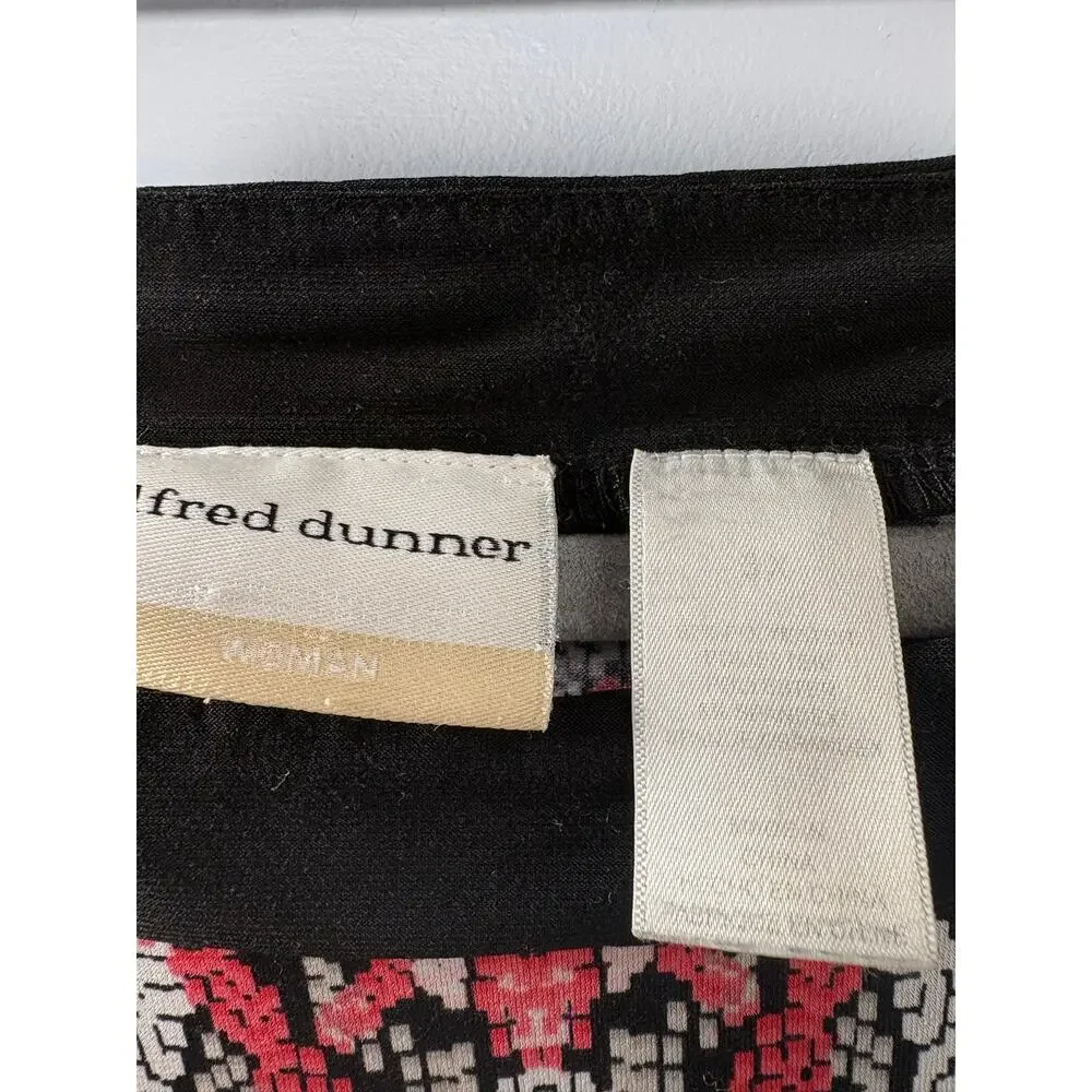 Alfred Dunner Geometric Aztec Tunic Top Pink Black White Geometric Blouse 3X - Picture 3 of 3